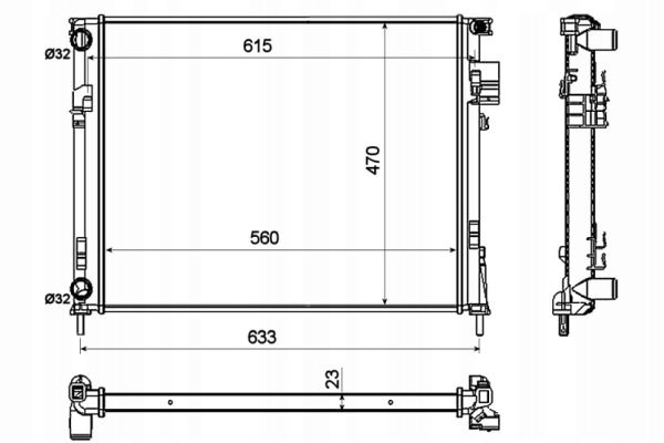 фото №12, Радиаторов двигателя nrf 58333 2140000qan
