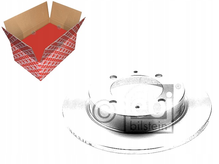 фото №1, Диски гальмівні 2szt volvo s40 v40 95-03 зад febi