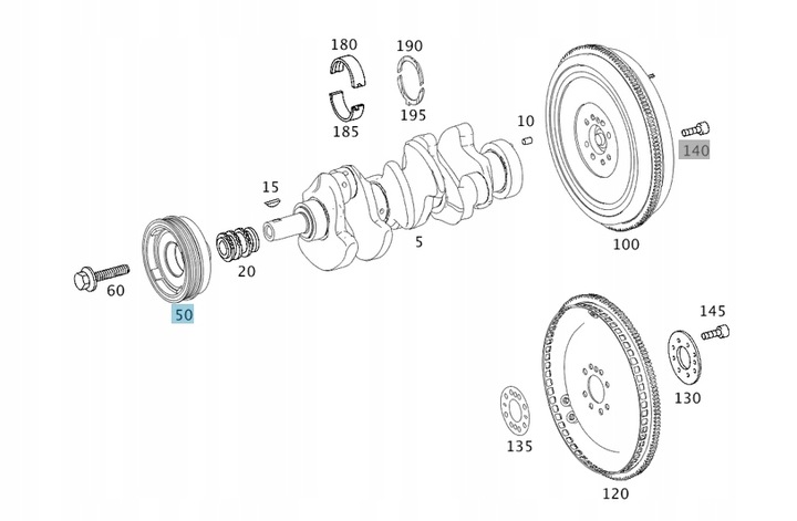 фото №1, Оригинальные колесо ременное вала mercedes-benz om272