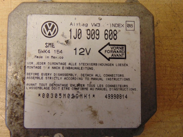 фото №5, Датчик модуль подушка skoda octavia j10909608
