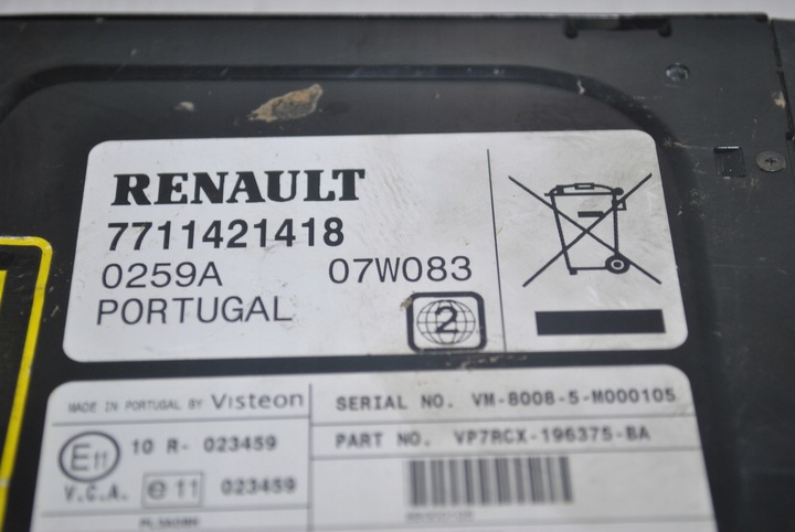 фото №6, Зчитувач dvd renault espace iv 7711421418