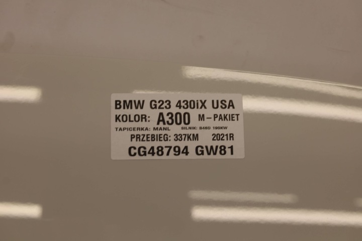 фото №6, Капот кришка двигуна перед передня bmw 4 g22 g23 g26 9466097 a300