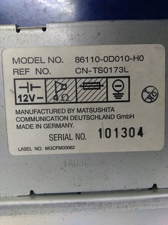 фото №6, Toyota yaris i дисплей радіо 86110-0d010-h0