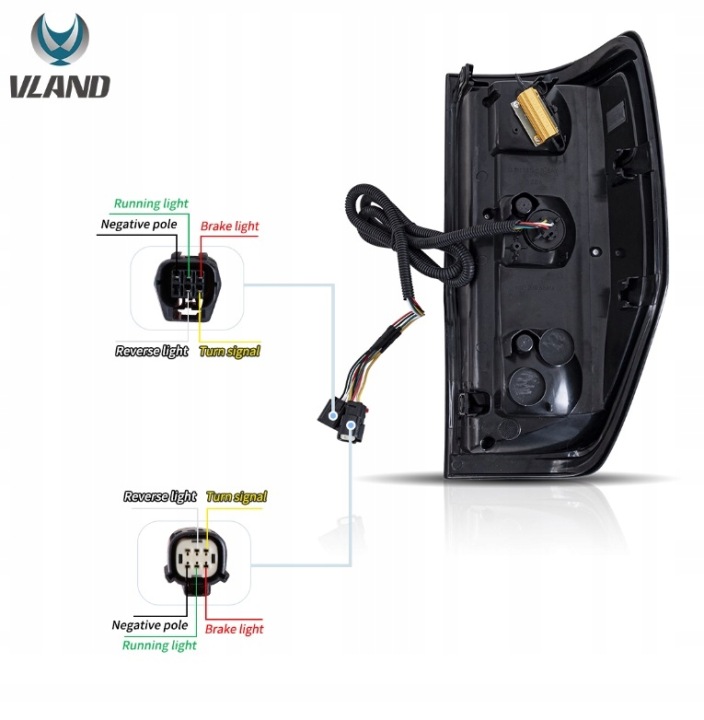 фото №11, Лампи зад kpl vland led neon діоди динамічний ford ranger v 5 mk5 2011-2022