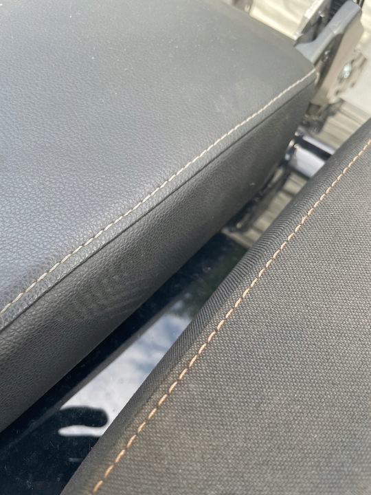 фото №6, Подлокотник vw golf vii 7 кожа кожаный белая nić оранжевая материал