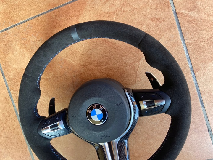 фото №5, Bmw f30 f31 f32 f36 f15 f25 f20 руль м-пакет алькантара карбон лепестки