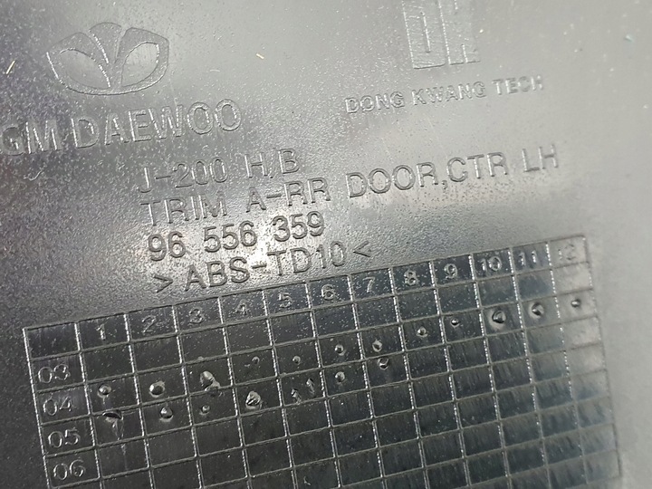 фото №7, Обивка боковина дверь левый зад chevrolet lacetti