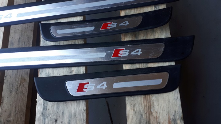 фото №6, S4 b8 планки порогові a4 b8 sline накладки na пороги