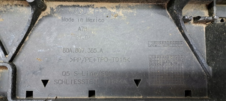 фото №15, Audi q5 80a sq5 s-line 17- бампер зад задний