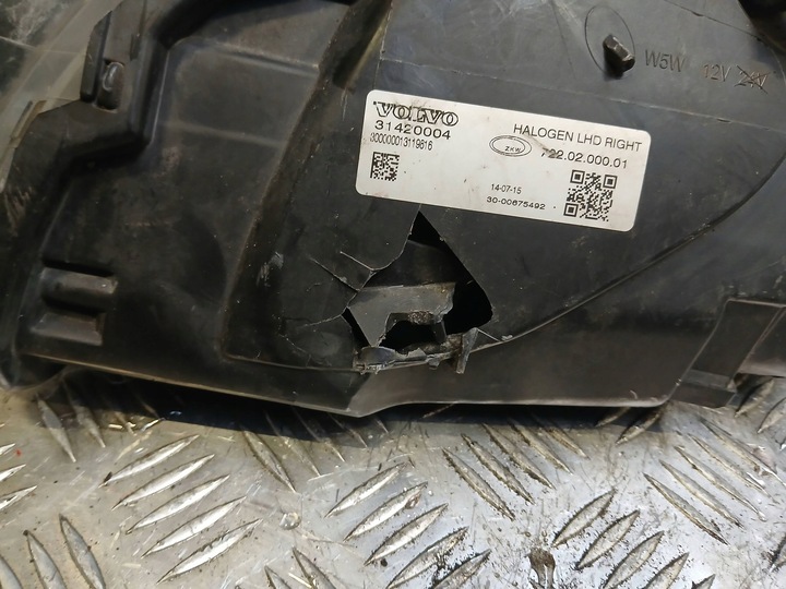 фото №15, Volvo v40 ii s40 фара праві перед лампа передня 31420004 eu 2015r