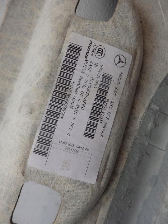 фото №8, Потолок чёрная солнечный панорама mercedes w205 универсал c-klasa amg