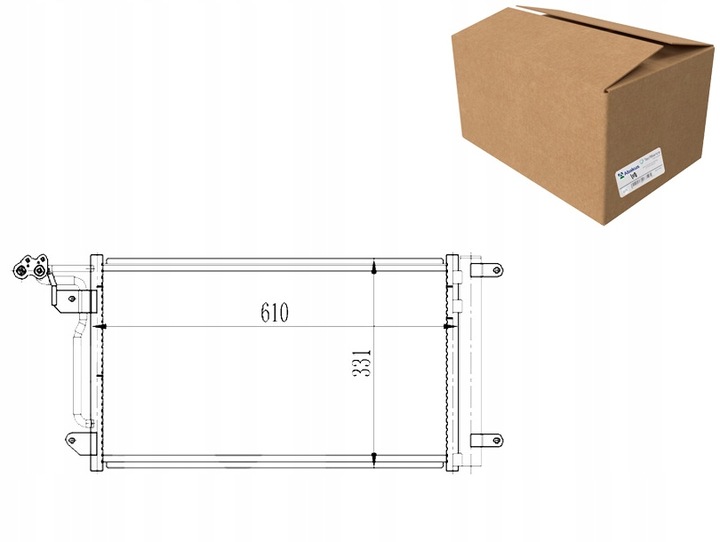фото №12, Abakus конденсатор кондиціонера vag a 1 s 1 8x 10- 1