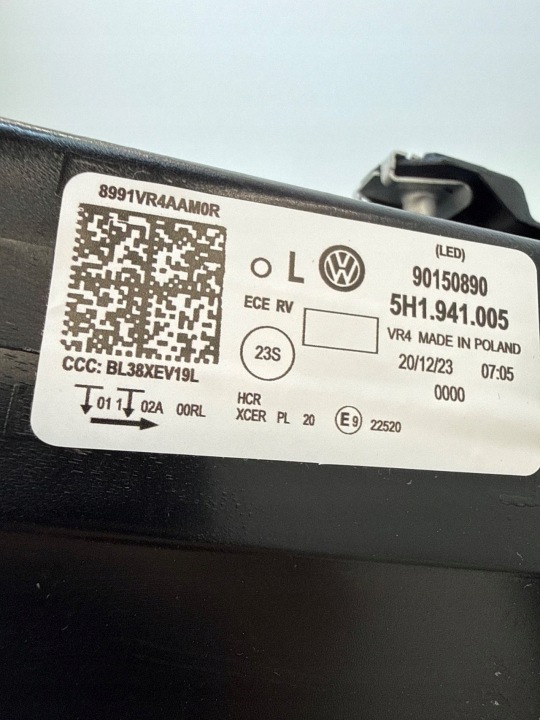 фото №16, Новый комплектный левое фара volkswagen golf viii передний рестайлинг 5h1941005