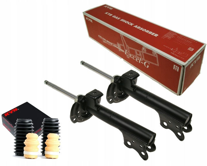 фото №1, Kyb 2x амортизаторы + защитные накладки i отбойники mercedes a w169 b w245 перед