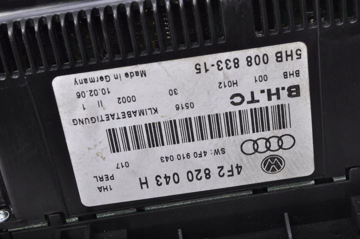 фото №8, Audi a6 c6 панель кондиціонера 4f2820043h