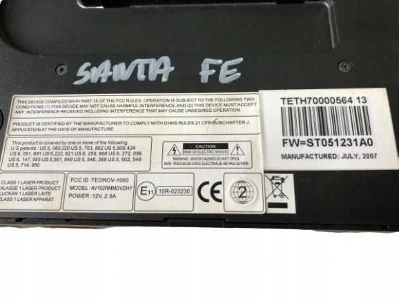 фото №6, Програвач dvd santa fe 06-12