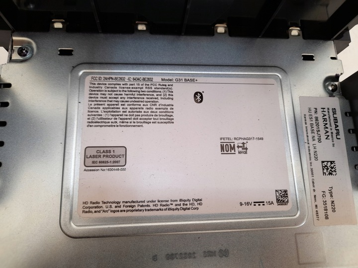 фото №12, Subaru forester v 19- радіо навігація 86201sj700 usa