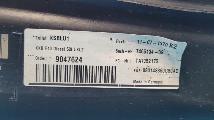 фото №14, Bmw 2' f44 218d gran купе 2.0 дизель бак пального 7465134 насос 7300466