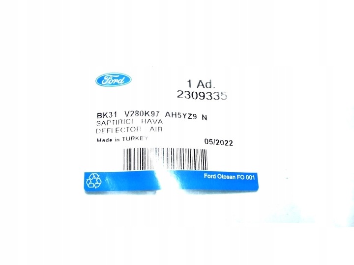 фото №9, Накладка планка крыльев зад левая ford transit 2019 - bk31-v280k97-ah оригинал