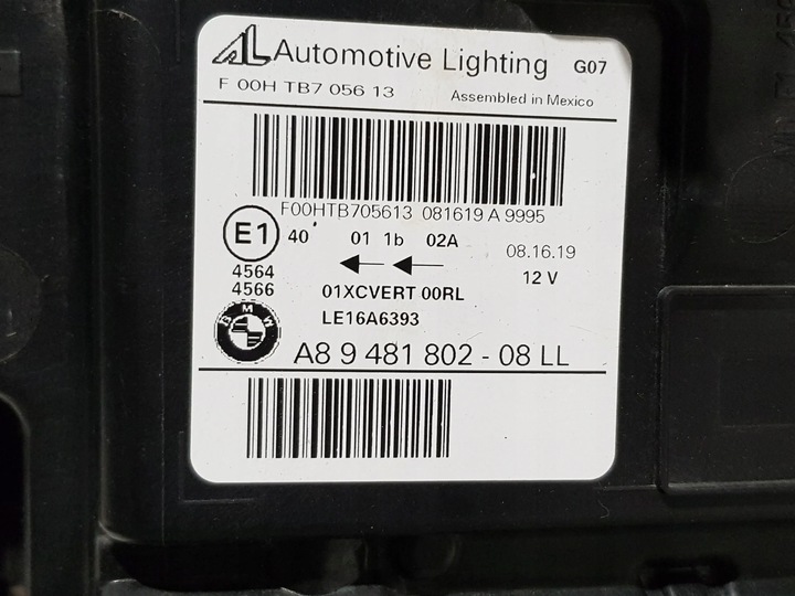 фото №16, Bmw x7 g07 2019 перед сторона правая лампы передние