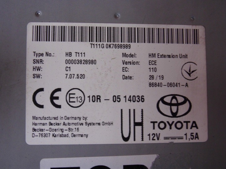 фото №16, Toyota camry 2019 навігація радіо 86140-33c80 86840-06041-a