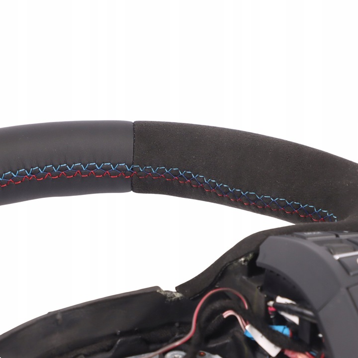 фото №9, Bmw f25 f26 кермо m sport набір нова чорна шкіра алькантара пелюстки