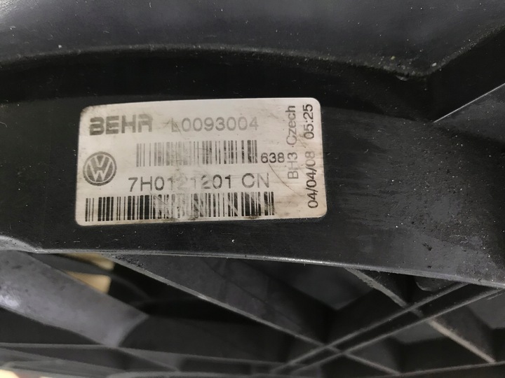 фото №10, Vw t5 2.5 tdi вентилятор вентилятор радіатор 7h0121201ca 7h0121207h