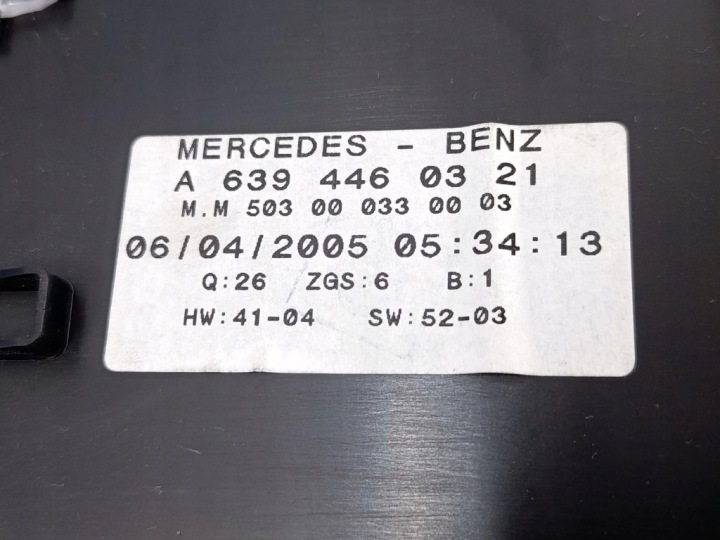 фото №5, Mercedes vito w639 2.2cdi панель приладів a6394460321 366tys