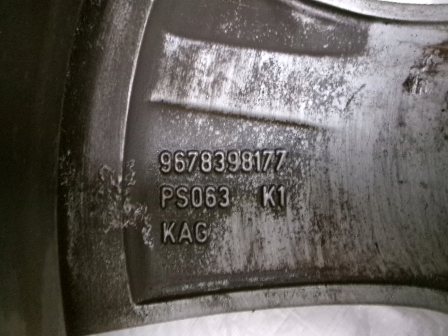 фото №10, Peugeot 2008 алюминиевый диск алюминиевый диск 16'' 9678398177