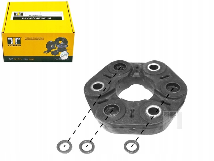 фото №1, Шарнір гнучкий вала привідного зад з задній vw transporter iv 2.4d