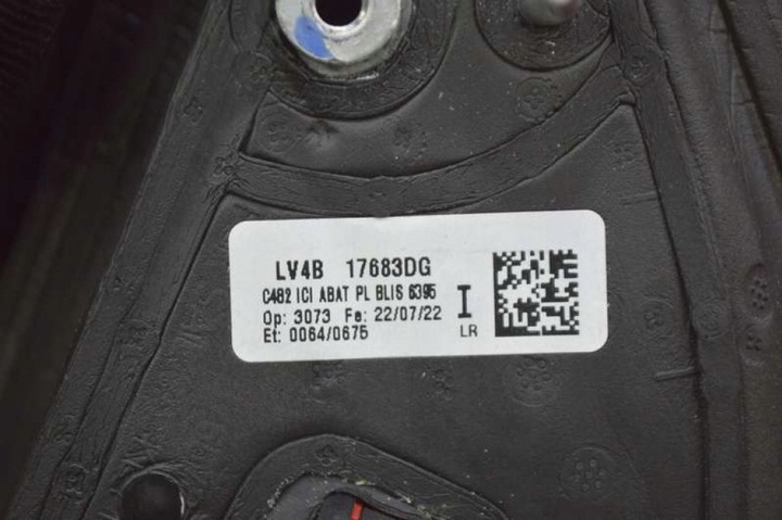 фото №6, Зеркало левая чёрные lv4b-17683dg eu ford kuga 3 iii mk3 19-21 11 pin