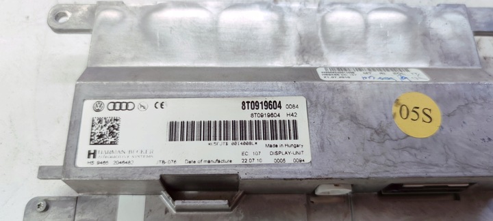 фото №6, Дисплей mmi a4 b8 a5 рестайлинг q5 8t0919604