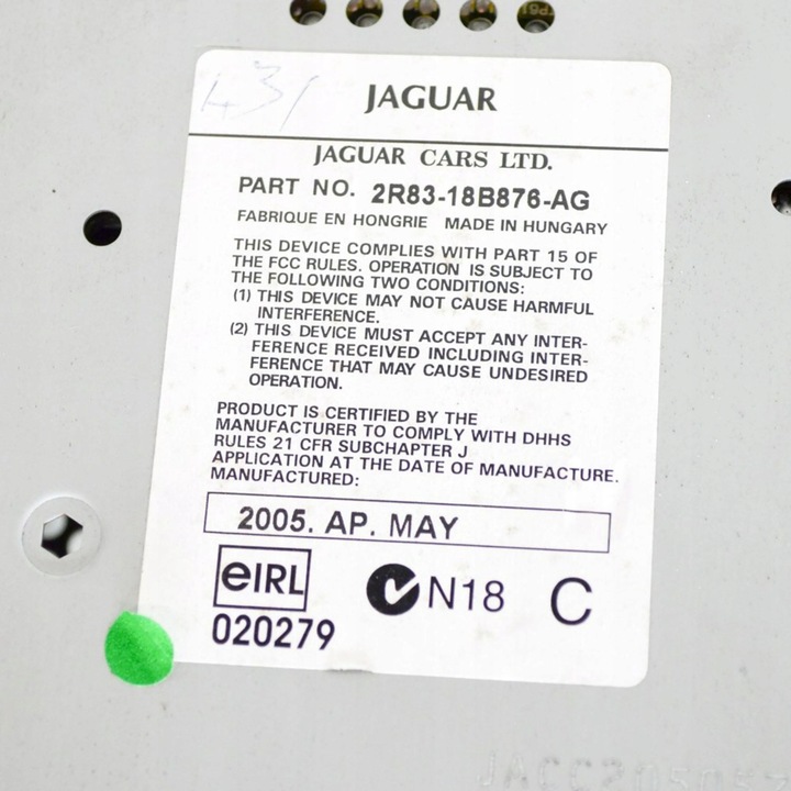 фото №7, Jaguar s-type 2005 панель / радіопрогравач cd/dvd/gps