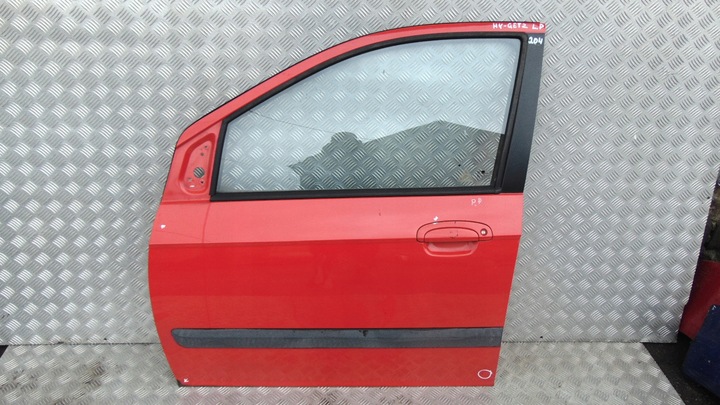фото №8, Двері перед праві ліві hyundai getz 5d червоний