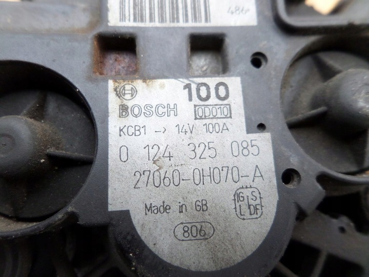 фото №8, Генератор bosch toyota avensis t25 2.0 vvti 1az d4 rav 4 rav4 corolla 100a