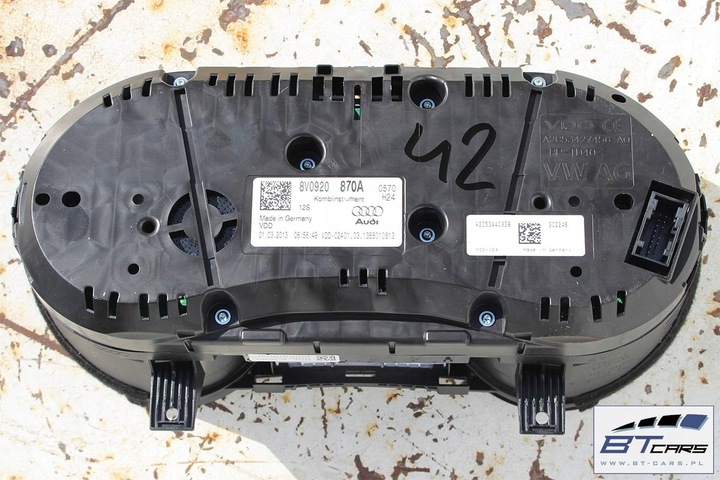фото №6, Audi a3 манометр спідометр  прилади бензин 8v0 920 870 a 8v0920870a спідометр zest