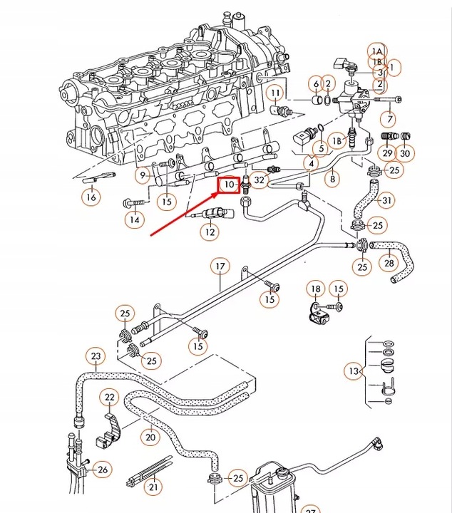 фото №8, Audi a3 8p клапан nadciśnieniowy 06d130757c