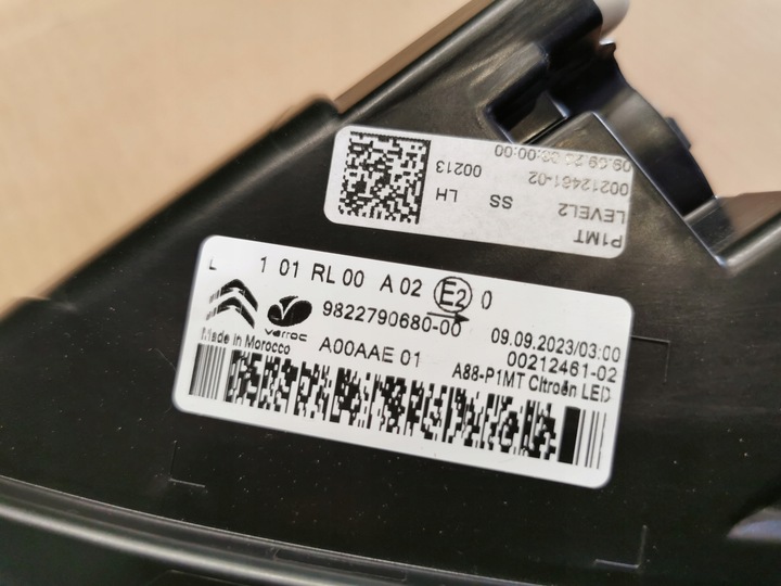 фото №9, Citroen c3 aircross рестайлинг 21-24 лампа передняя левая led drl новая 9822790680