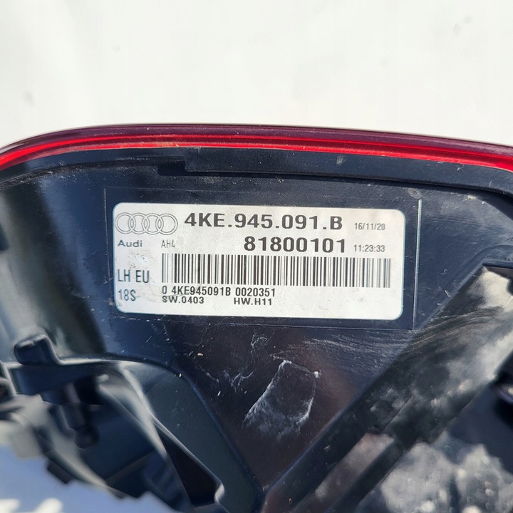 фото №15, Audi оригинальный номер 4ke945091b лампа задняя комбинированная