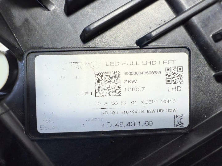 фото №10, Volvo xc60 2 ii фара лампи передні повний led комплект 31656561 31656560