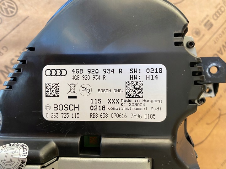 фото №12, Спидометр приборы дисплей audi a6 c7 4g рестайлинг 4g8920934r 28 km jak новый