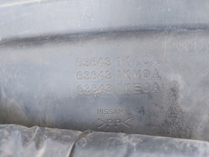 фото №6, Nissan juke 10r подкрылок левое перед 63843-1ka0a 63843-1km0a