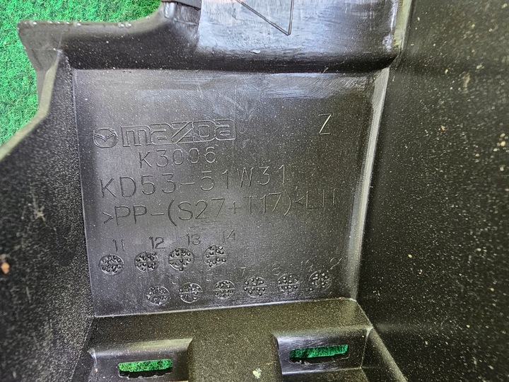 фото №6, Планка крила mazda cx5 kd53-51w31 ліва перед оригінал