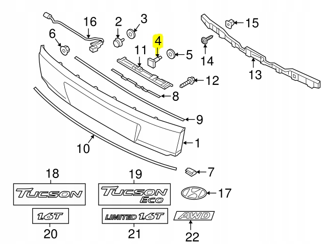 фото №6, Винт, панель отделочный hyundai tucson оригинальный номер 87376 a9000