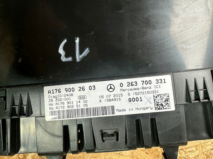 фото №6, Спідометр , прилади, спідометр mercedes a клас w176 дизель