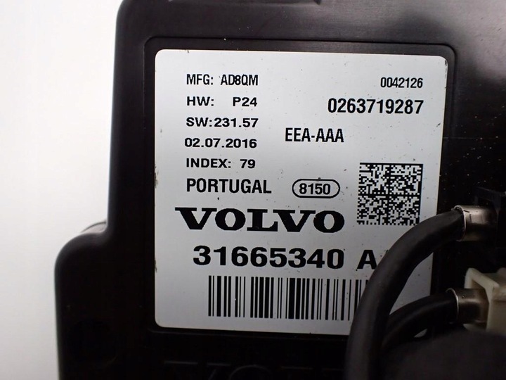 фото №8, Спидометр приборы европа 31665340 volvo s90 ii 2.0d 16r