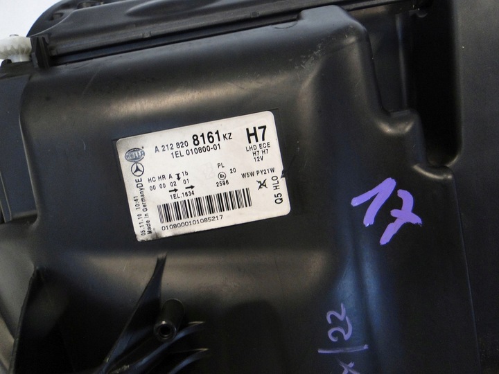 фото №13, Mercedes e w212 212 лампа левая обычная h7