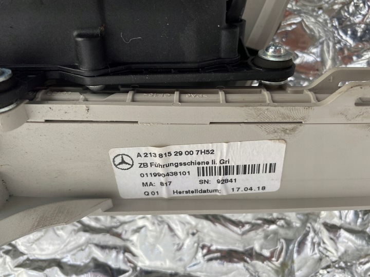 фото №11, Двигатели направляющая ролеты левая w213 mercedes a2138152900 a2138100127