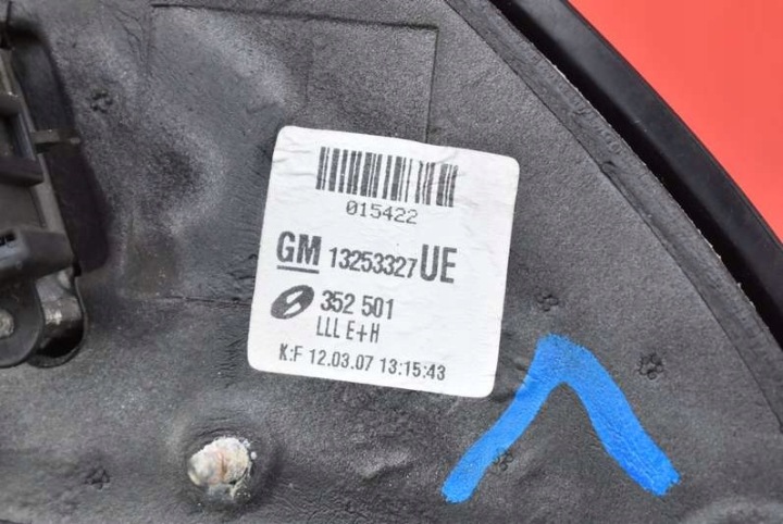 фото №9, Зеркало левое чёрные хром 13253327 ue eu opel vectra c рестайлинг 05-09 5 pin