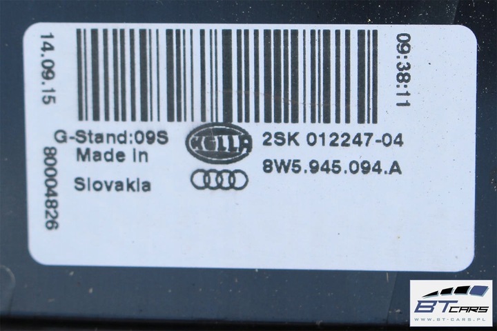 фото №14, Audi a4 sedan лампы led светодиоды задние зад 8w5945091d 8w5945092d 8w5945093a 8w5